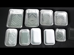 1000 τεμάχια ορθογώνιο δοχείο από φύλλο αλουμινίου για μια φορά / δοχείο από φύλλο συσκευασίας τροφίμων