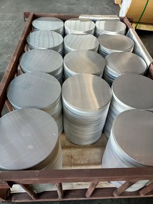 Dia 80mm 1100 3003 Aluminum Round Plate Disk Disc Cookwares Custom Diameter High Flatness Burr Free Edge Food Grade