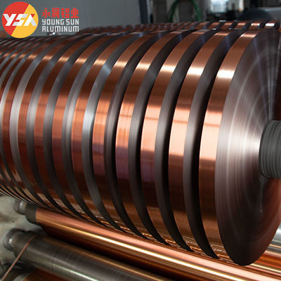 Διπλής όψης χρώμα χαλκού AL+PET Mylar laminating aluminium foil