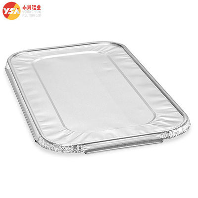 1/3 Μέγεθος Foil Steam Table Pan Cover - 100/Case F2619 Ορθογώνια δοχεία από χαρτί αλουμινίου